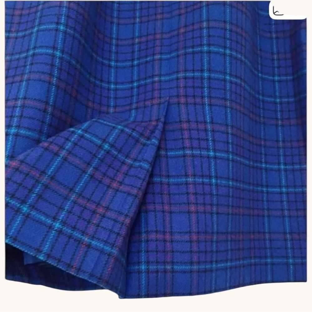 ✨ PENDLETON | Vintage Pure Virgin Wool Tartan Pencil Skirt – Size 8 - Picture 7 of 8